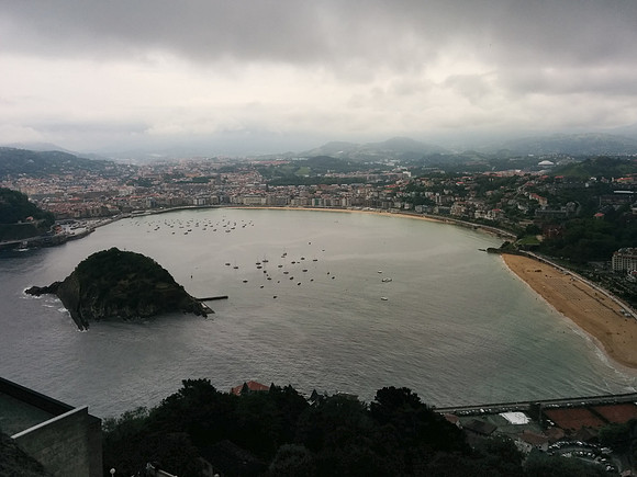 view of La Concha from Igueldo