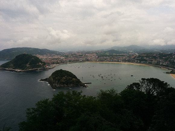 view of La Concha from Igueldo